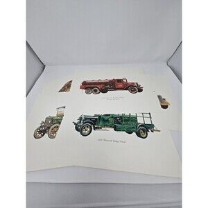 VINTAGE THE INLAND KENWORTH COLLECTION ART PRINTS ROBERT J. BANKS TRUCKS POSTER